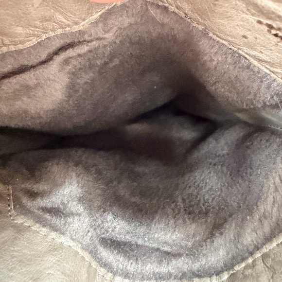 MIZ MOOZ Women's Kellen Brown Leather Knee High Boots Faux Fur Lined Zip Up - Picture 11 of 11